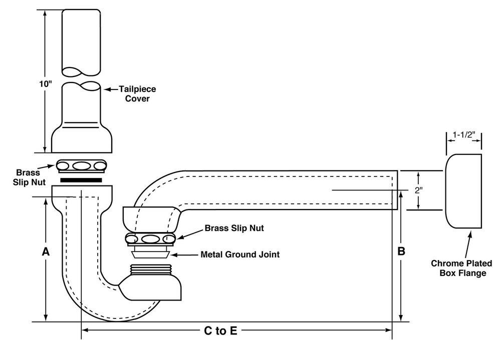 McGuire Manufacturing 1-1/4 in. P-Trap 