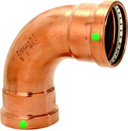4 in. Copper Press 90&deg; Elbow