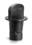 Plastic Push Flush Cap Adapter for Easy Fitting in Black