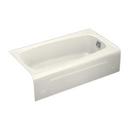 KOHLER Biscuit 54 x 30-1/4 in. Soaker Alcove Bathtub Right Drain 