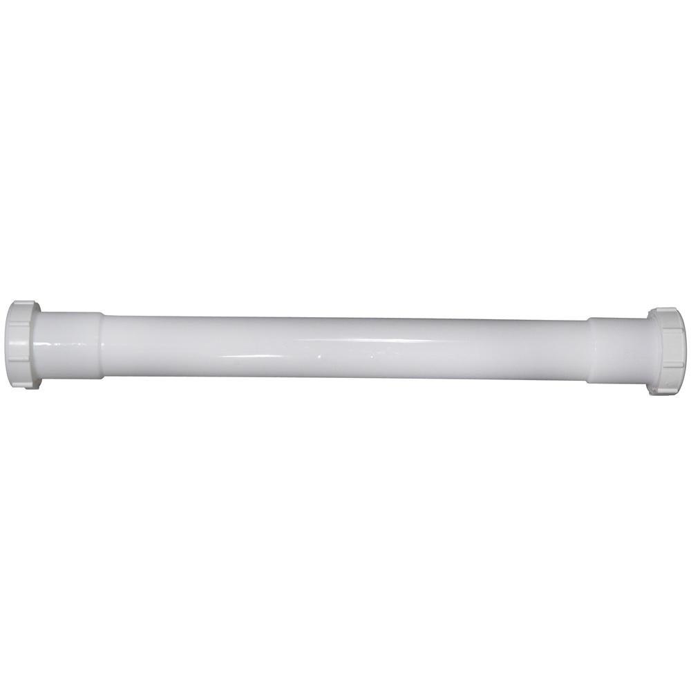 Keeney White Slip-Joint Extension Tube in White 