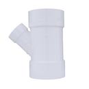 White PVC DWV Wye 