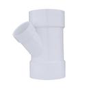 White PVC DWV Wye 