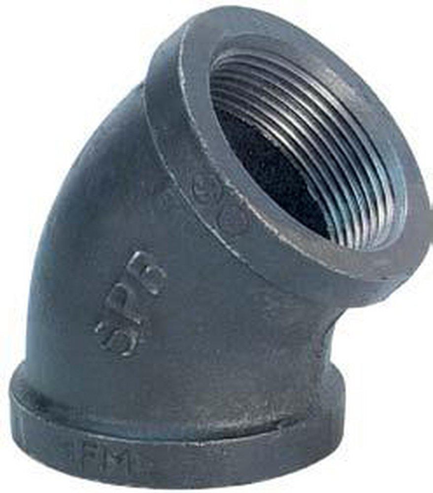 5 Galvanized MI 150# 45 Elbow 