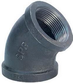 5 Galvanized MI 150# 45 Elbow