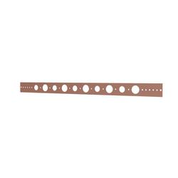 1-3/4 in. x 26 in. Copper-Bonded&trade; Steel Pipe Support Bracket with 3/4 in. and 1 in. Holes