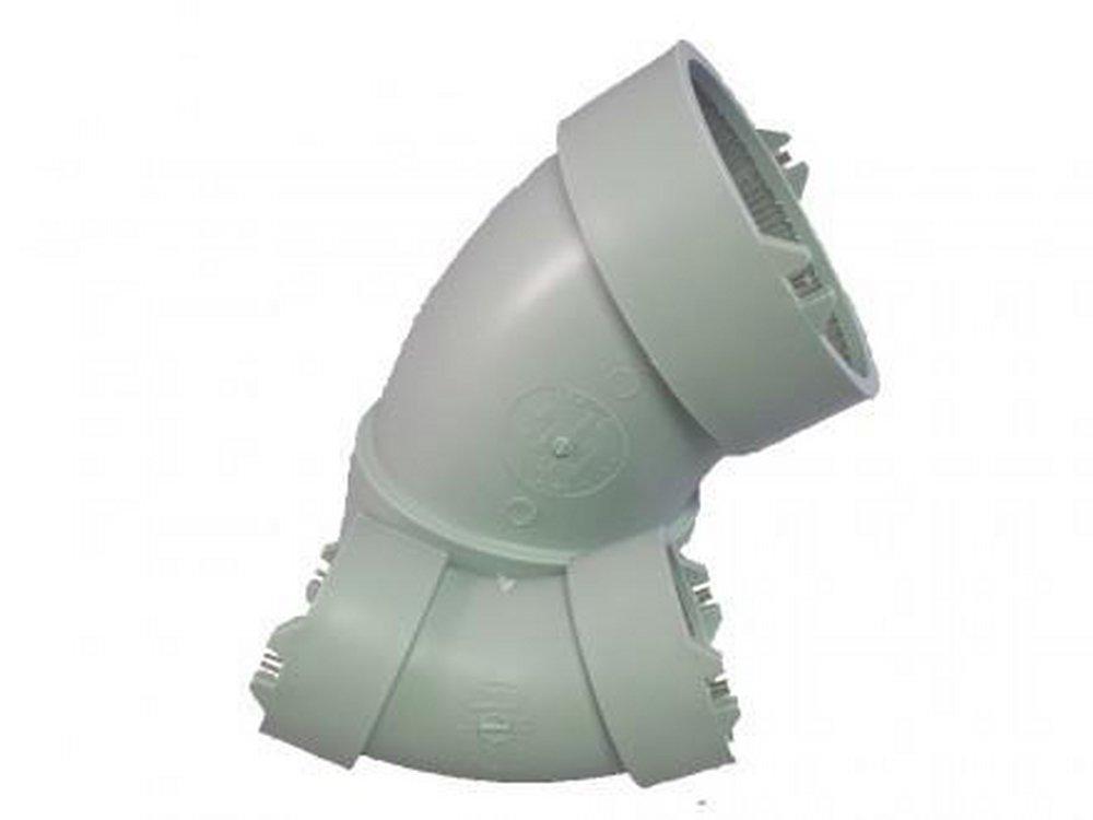 Enfield Green Expansion Joint Enfusion Fabricated Straight Schedule 40 Polypropylene 45 Degree Elbow in Blue with 1/8 Degree Bend 