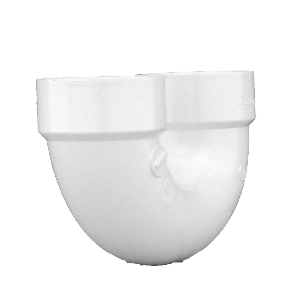 White PVC DWV Return Bend 