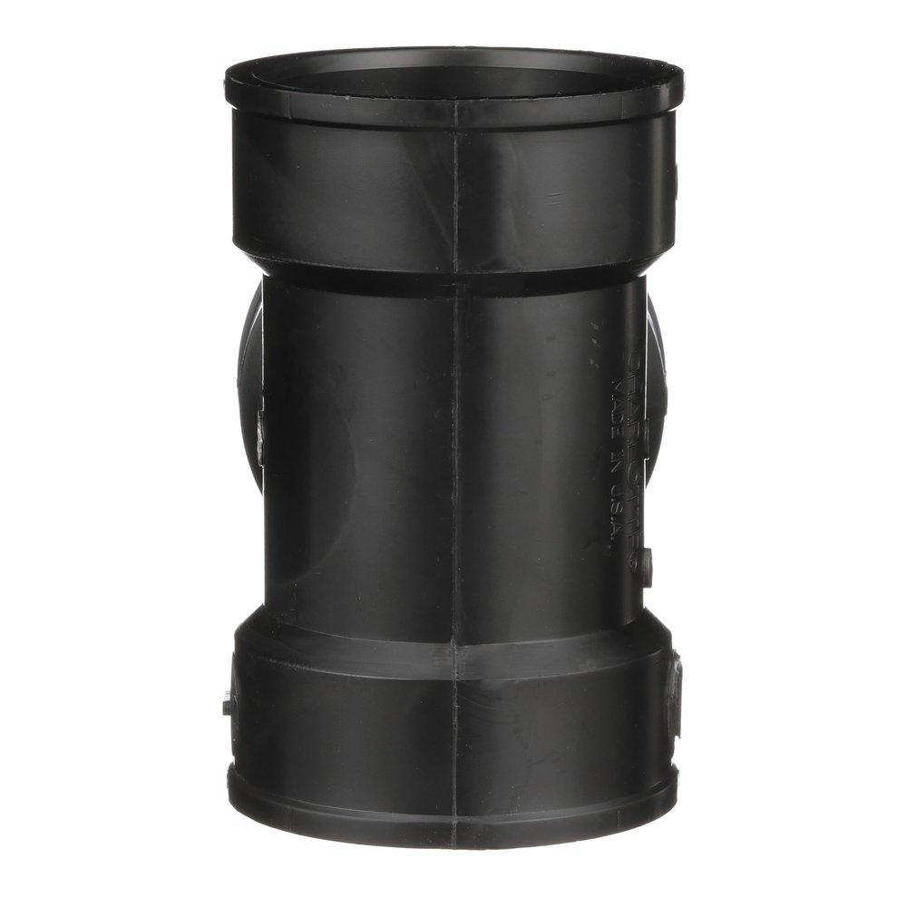 Black ABS DWV Vent Tee 