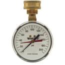 Watts Black Enamel 3/4 in. Hose Thread Polymer Pressure Gauge 