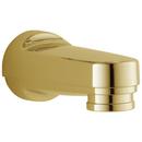 Wall Mount Tub Spout with Diverter in Polished Brass