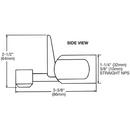 Elkay Polished Chrome 3-3/8 in. Glass Filler 