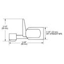 Elkay Polished Chrome 3-3/8 in. Glass Filler 