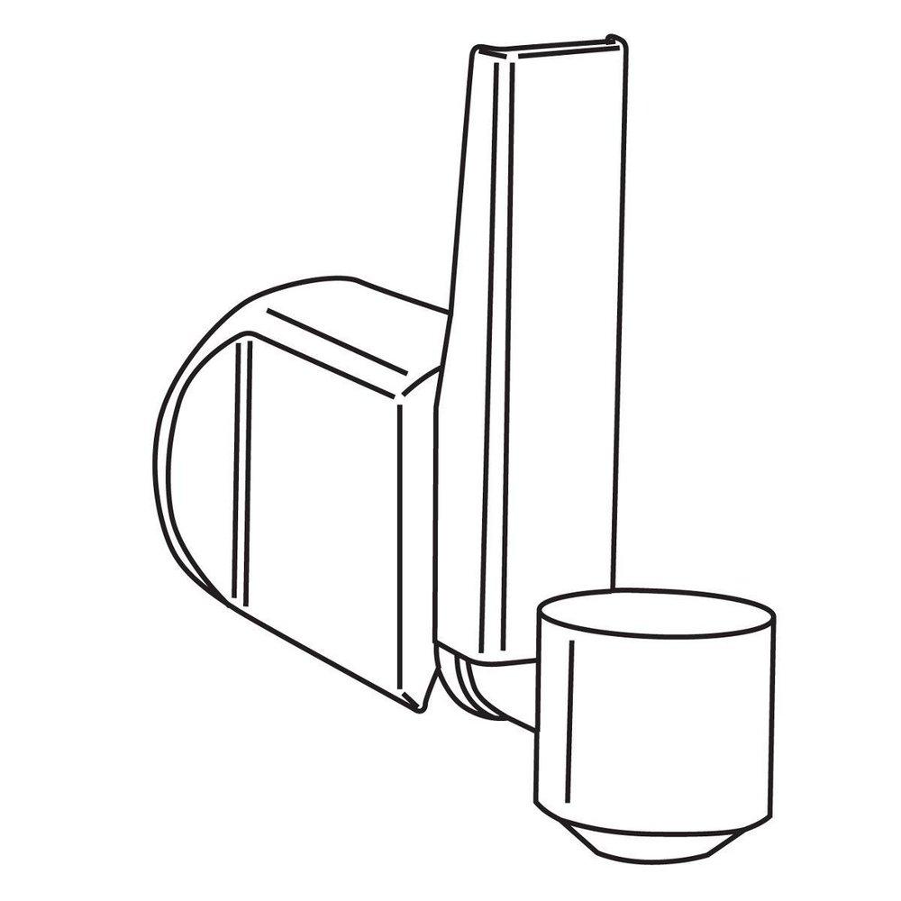 Elkay Polished Chrome 3-3/8 in. Glass Filler 