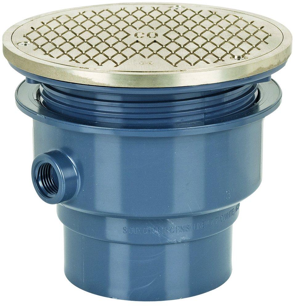 Sioux Chief Nickel Bronze Hub Plastic Cleanout 