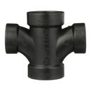 Black ABS DWV Double Sanitary Tee 