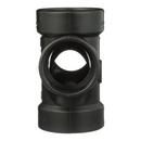 Black ABS DWV Double Sanitary Tee 