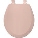 Bemis Venetian Pink Round Closed Front Toilet Seat with Cover 
