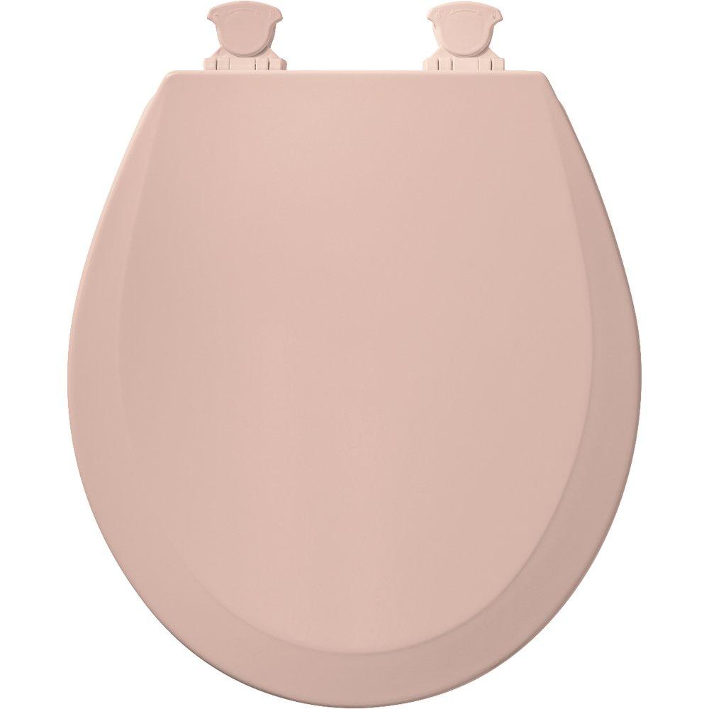 Bemis Venetian Pink Round Closed Front Toilet Seat with Cover 