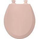 Bemis Venetian Pink Round Closed Front Toilet Seat with Cover 