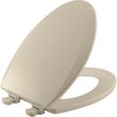 Bemis Almond Elongated Closed Front Toilet Seat with Cover 