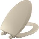 Bemis Almond Elongated Closed Front Toilet Seat with Cover 
