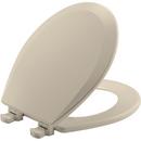 Bemis Almond Round Closed Front Toilet Seat with Cover 