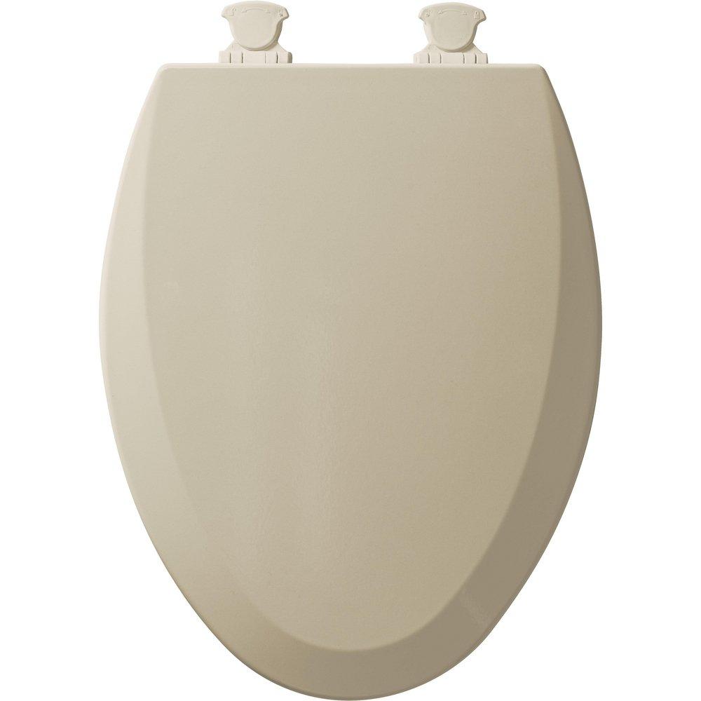 Bemis Bone Elongated Closed Front Toilet Seat with Cover 