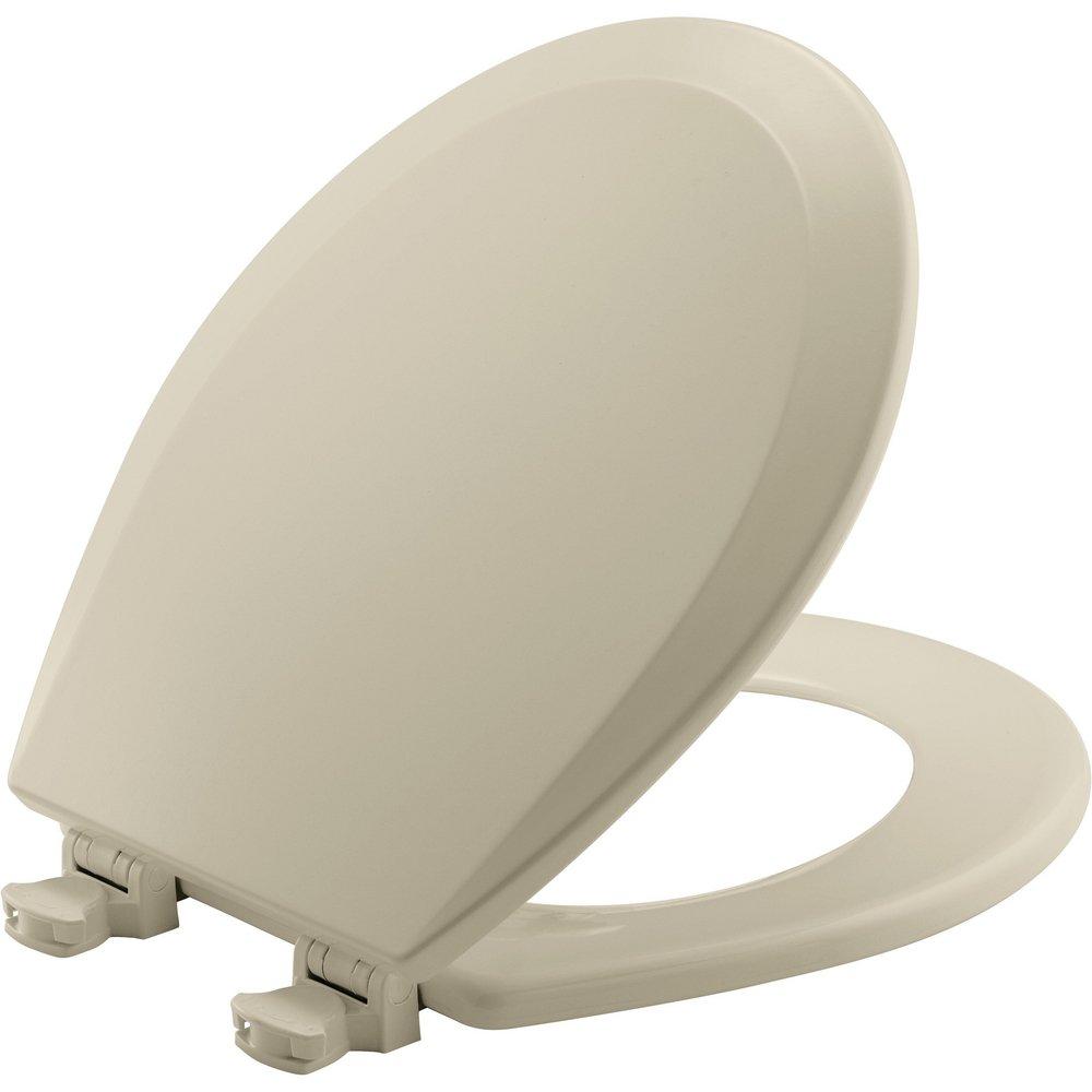 Bemis Bone Round Closed Front Toilet Seat with Cover 