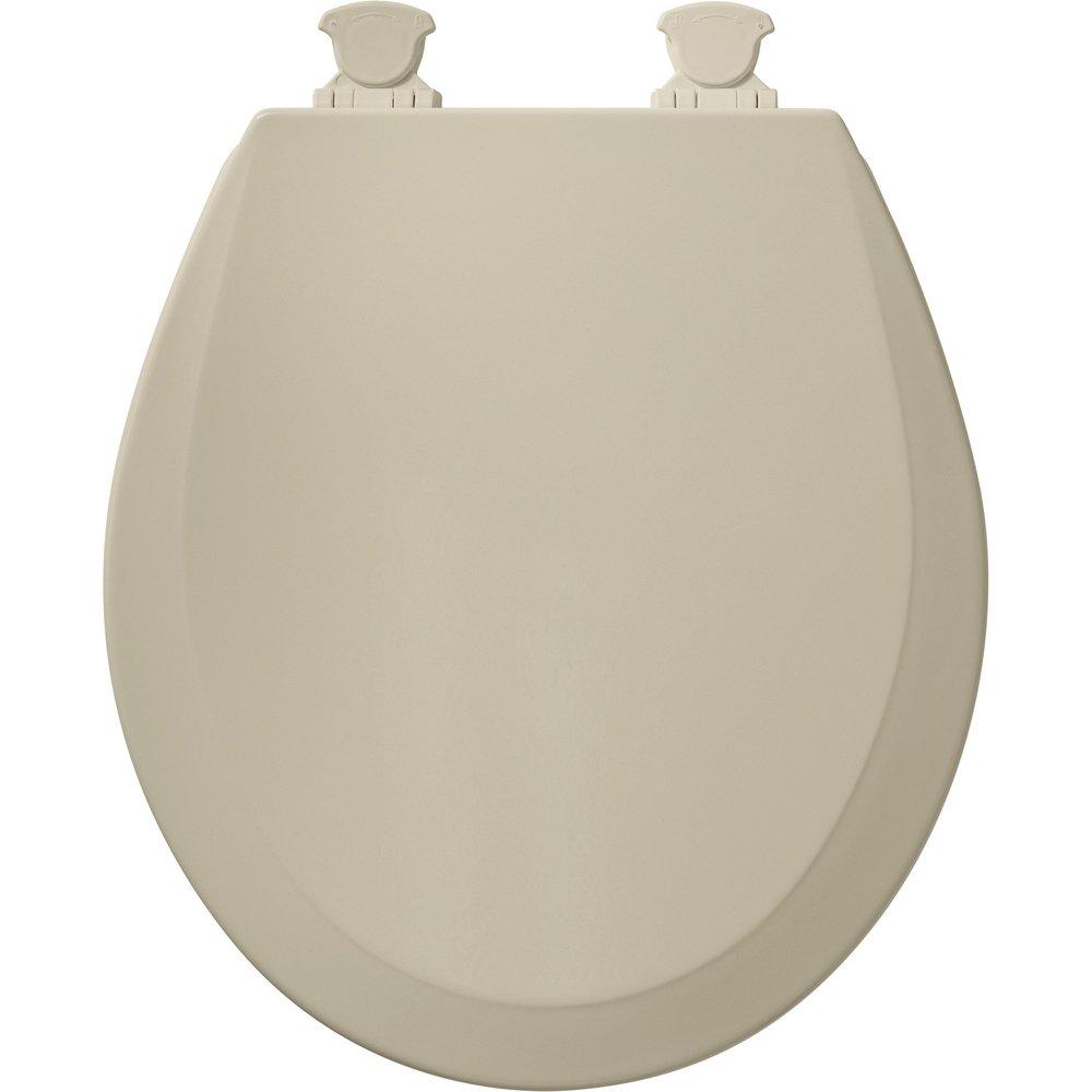 Bemis Bone Round Closed Front Toilet Seat with Cover 