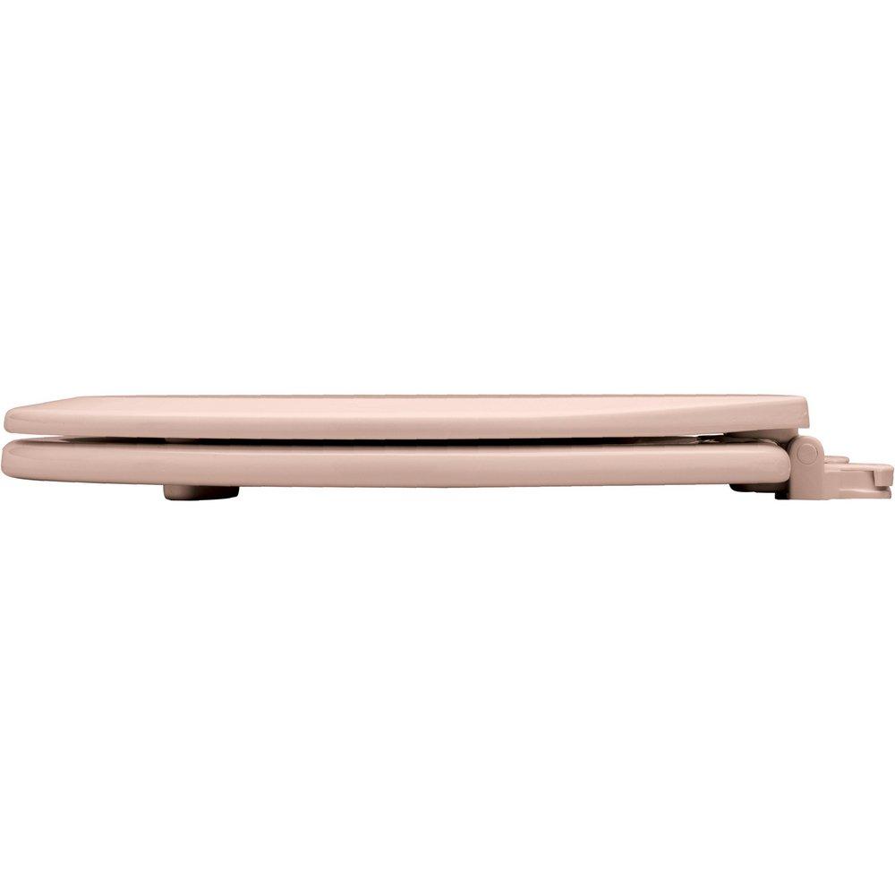 Bemis Venetian Pink Elongated Closed Front Toilet Seat with Cover 