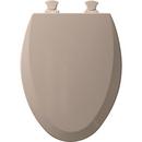 Bemis Fawn Beige Elongated Closed Front Toilet Seat with Cover 