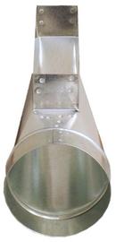 6 x 12 x 6 in. Center Galvanized Metal End Boot