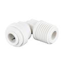 John Guest White FNPT Fixed Straight Polypropylene and EPDM 90 Degree Bulk Elbow 