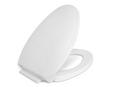 Elongated Close Front Toilet Seat in White