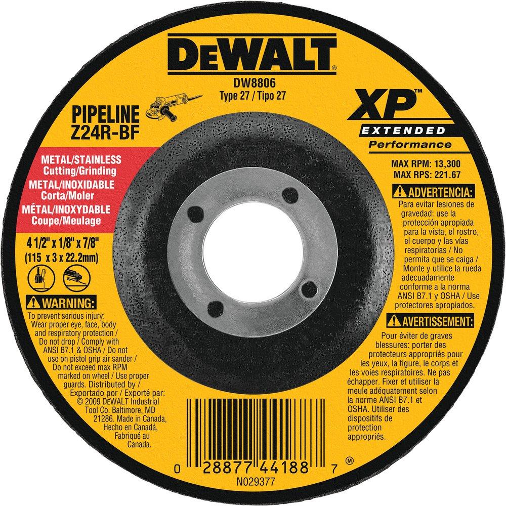 DEWALT Black Grinding Wheel 25 Pack 