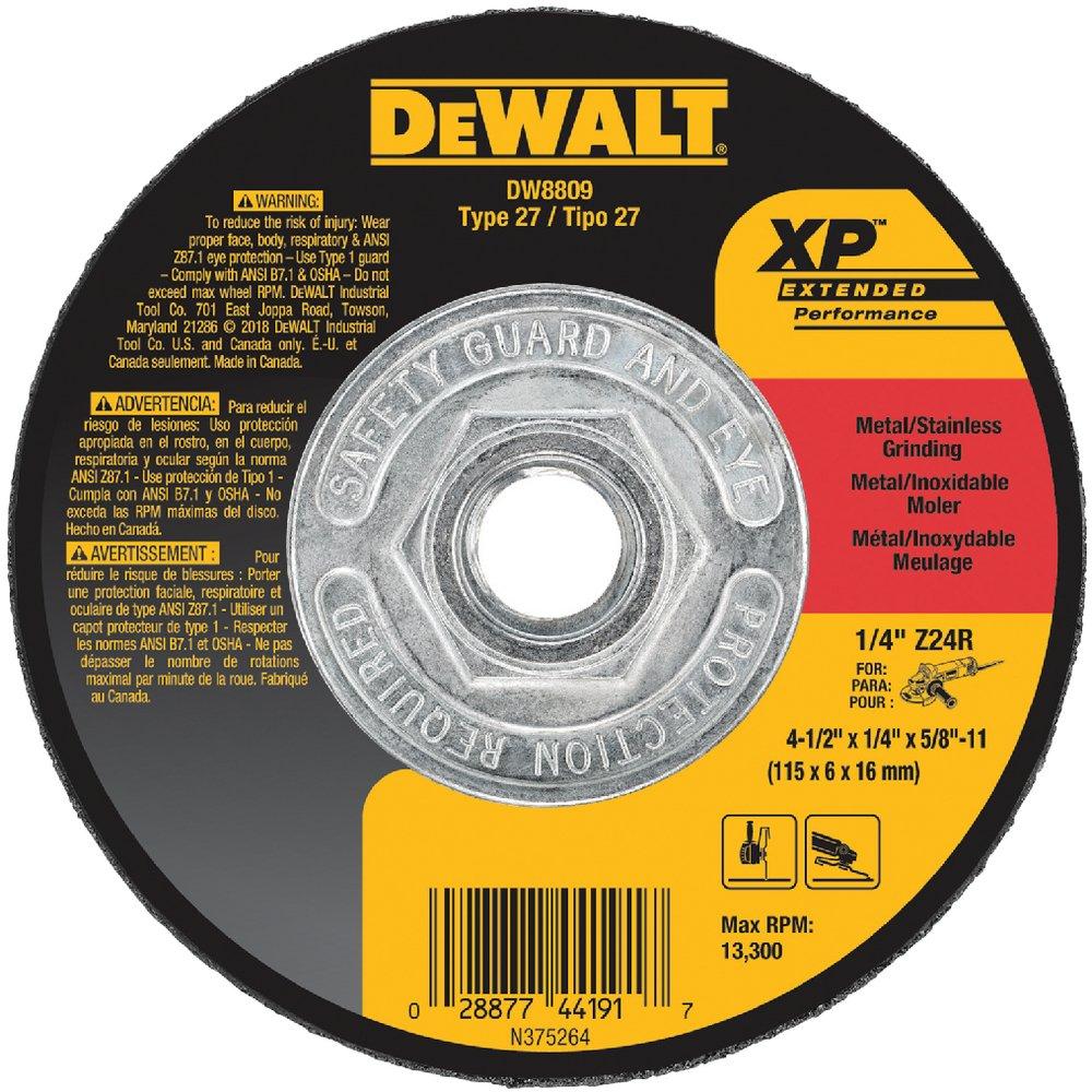 DEWALT Yellow 4-1/2 x 0.25 in. Grinding Wheel 