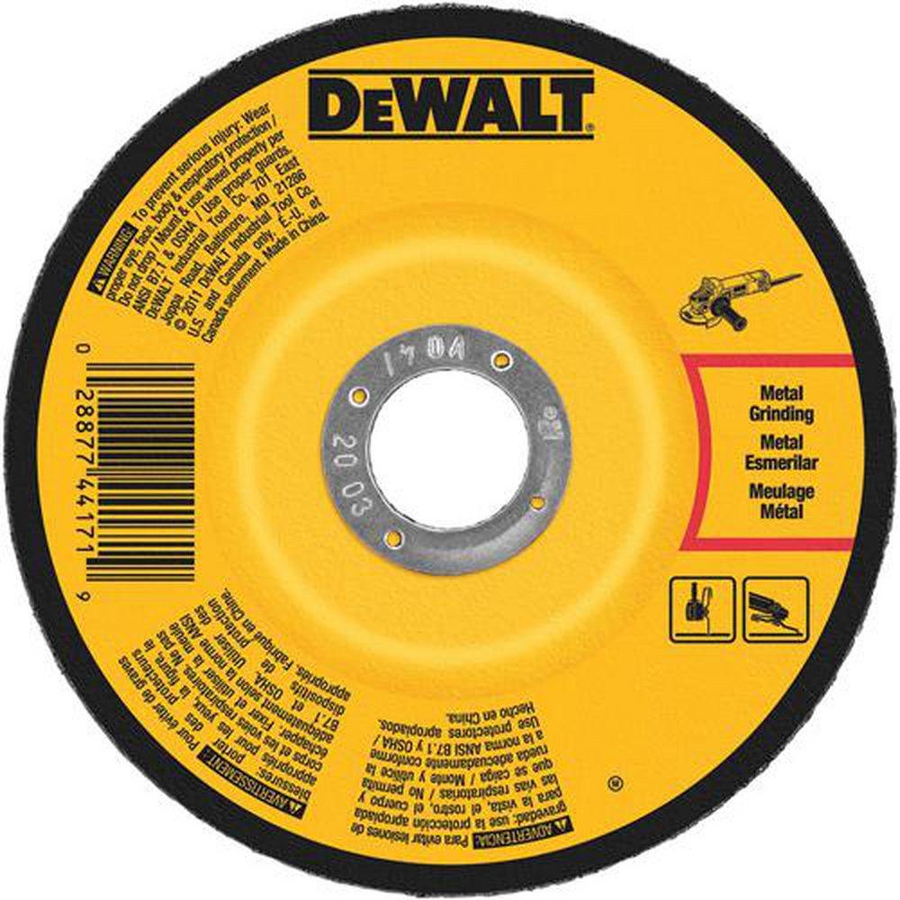 DEWALT Yellow/Black 1/4X5/8-11 High PERF Metal GRIND Wheel 