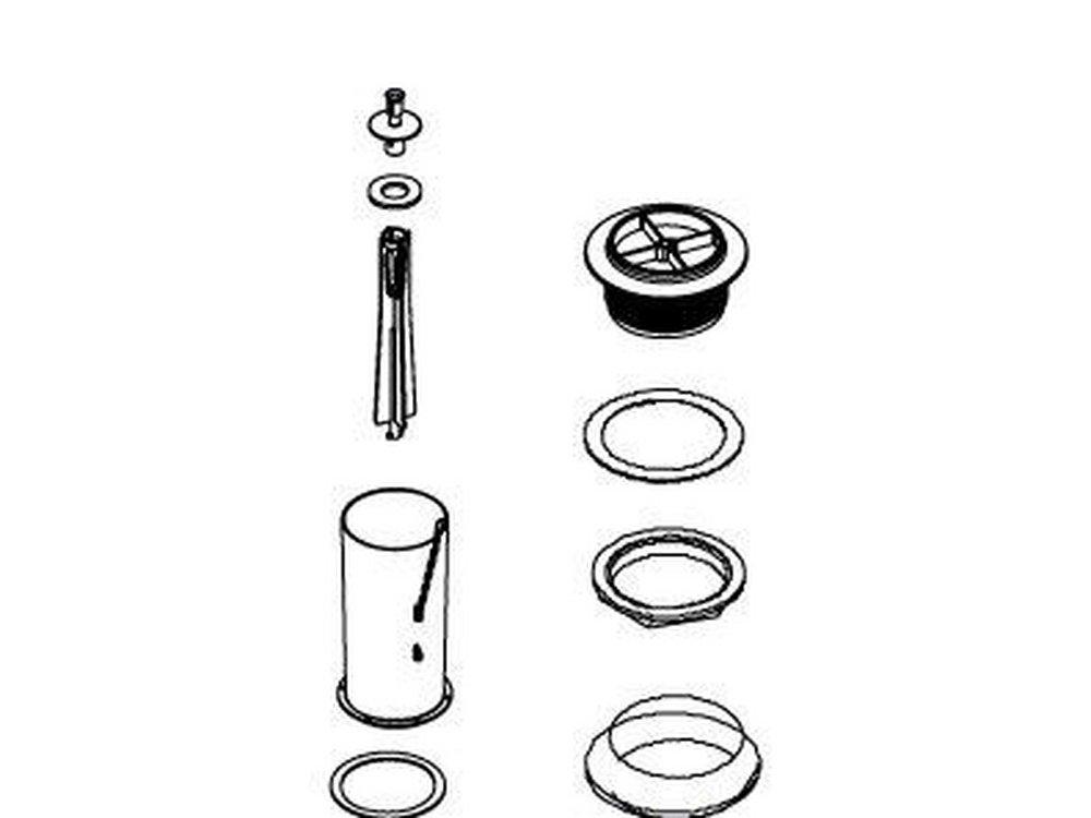 KOHLER Black Canister Valve Assembly Kit 