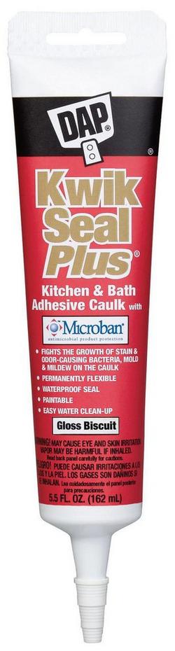 5.5 oz. Siliconized Acrylic Latex Caulk in Biscuit