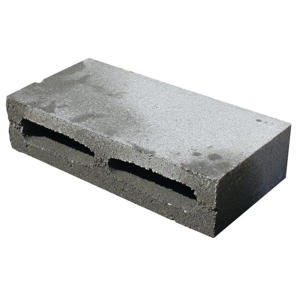 Charlotte Block Grey 8 x 4 in. Concrete Block Solid in Grey 