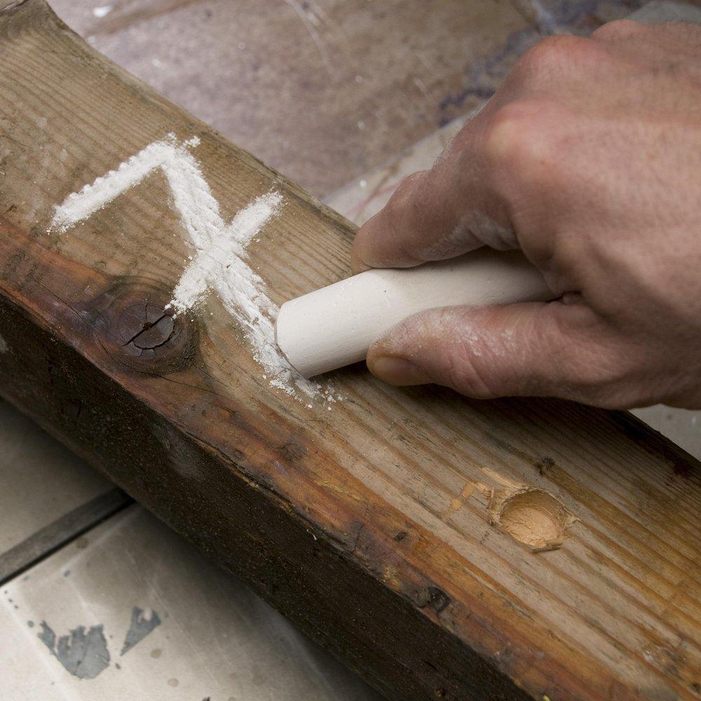 Markal&reg; White 4 x 1 in. Chalk Marker 