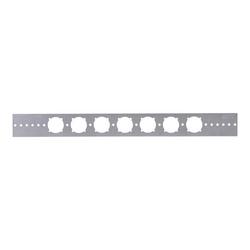 2 in. x 26 in. 14 ga. Galvanized Steel Pipe Support Bracket with 1-3/8 in. Keyed Holes