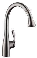 Hansgrohe Steel Optic Single Handle Pull Down Kitchen Faucet 