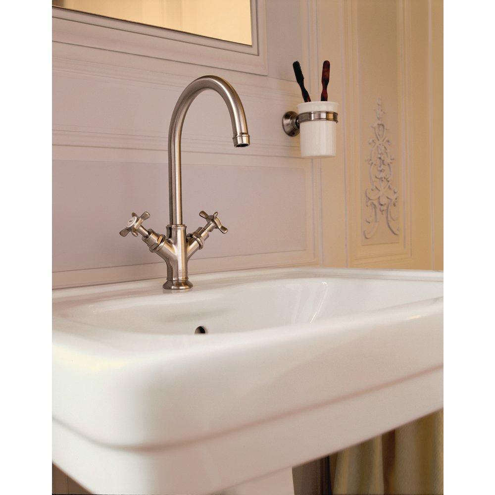 AXOR Brushed Nickel 1.5 gpm 1-Hole Double Cross Handle Lavatory Faucet 