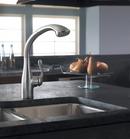 Hansgrohe Steel Optic Single Handle Pull Out Kitchen Faucet 
