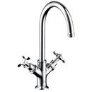1.5 gpm 1-Hole Double Cross Handle Lavatory Faucet in Polished Chrome