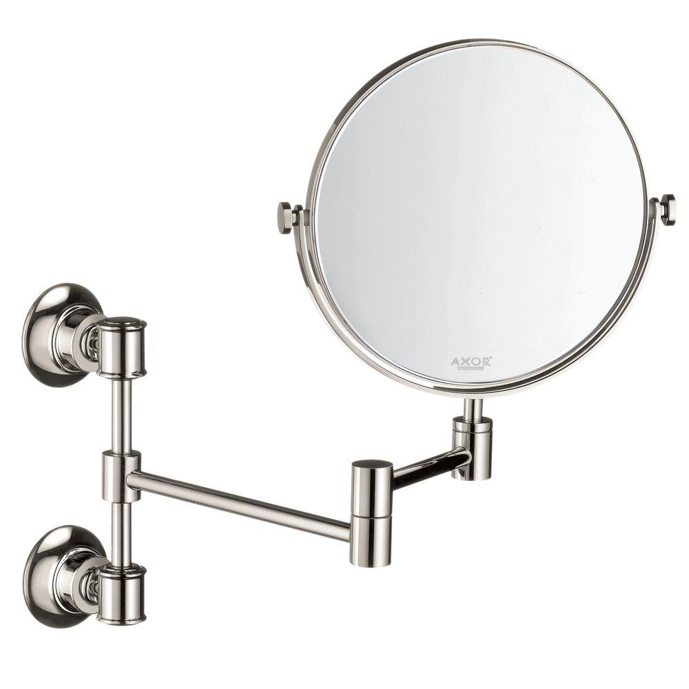 AXOR Polished Nickel 12-3/8 x 7-3/4 in. Double Sided Round Mirror 