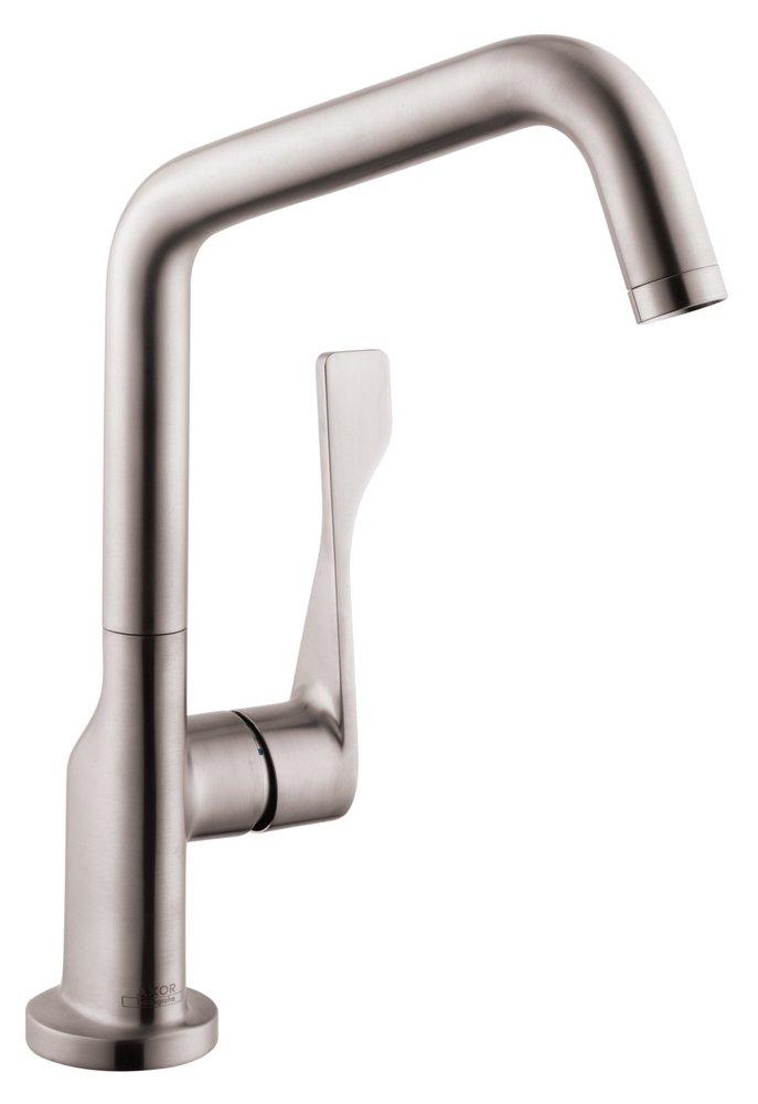AXOR Steel Optik Single Handle Kitchen Faucet 