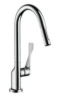AXOR Polished Chrome Single Handle Pull Down Kitchen Faucet 